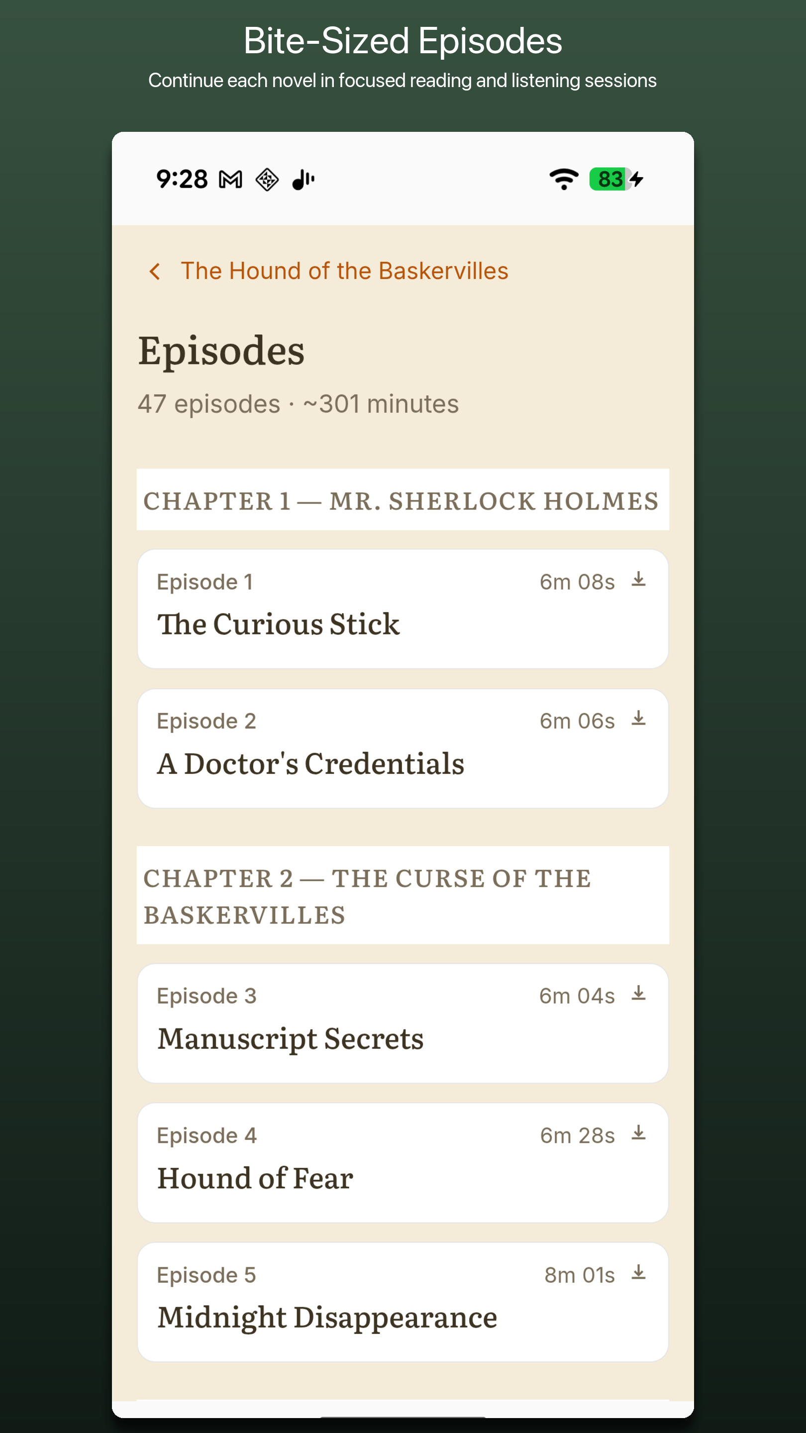 Episode list